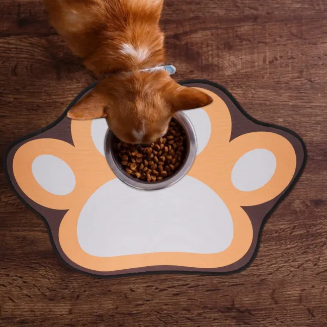 Alfombra absorbente de agua para tazón de perro manteles para mascotas comida y gatito