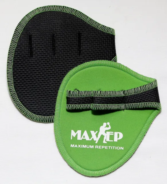MaxRep Fitness Pads Gym Exercise Weight Lifting Gloves - Green