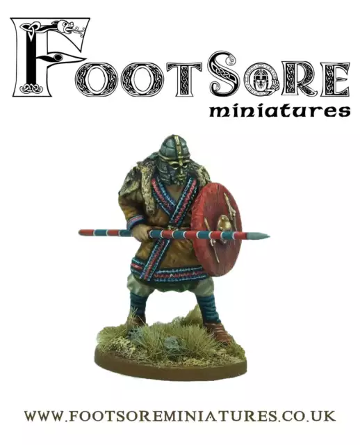 Barons War Footsore Early Saxon King Raewald of East Anglia 28mm Wargame Saga