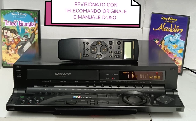 Panasonic NV-HS830 Videoregistratore S-VHS Hi-Fi 6 Testine &ndash; PAL/NTSC, Usato