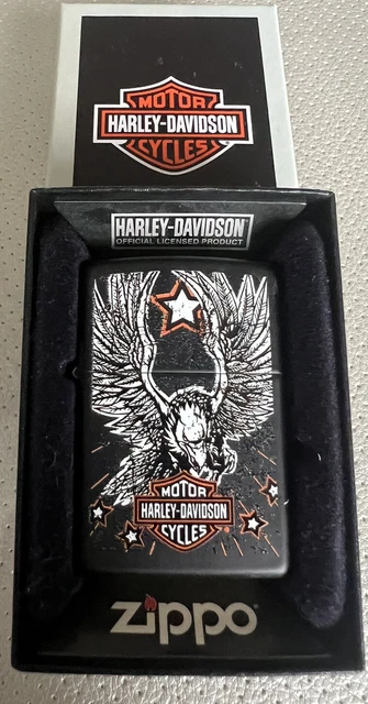 Harley Davidson Collectible Eagle-Star ￼ZIPPO Lighter- Never Used! Eagle Star
