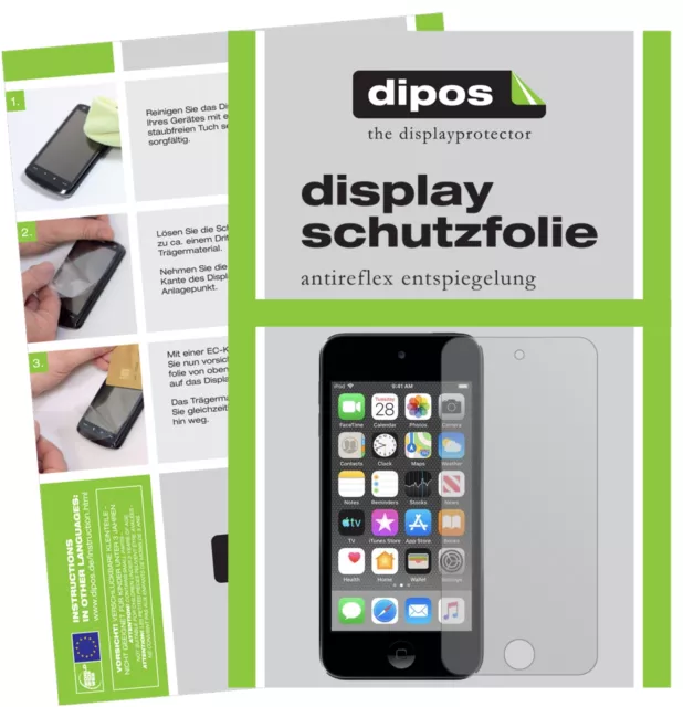 6x Schutzfolie für Apple iPod Touch (2019) matt Displayschutzfolie Folie Display