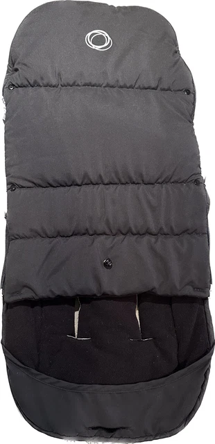 Bugaboo Universal Footmuff Baby Blanket Fits Most Strollers Any Brand Black EUC