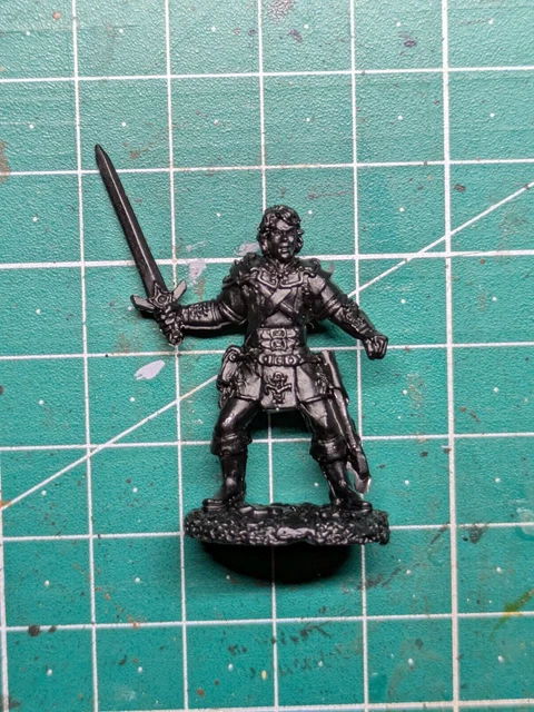REAPER Warrior Unlackierte Metallminiatur – Fantasy-Figur Warlord, 25 Mm, Ab 10 Jahren