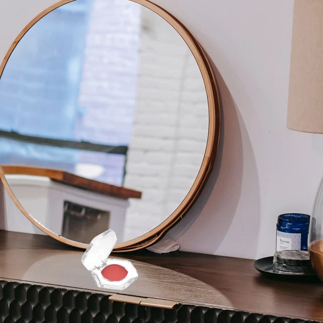 Tavolozza Magnetica Allwon Con Motivo Sirena - Per Trucco, Con Specchio E 30 Adesivi Metallici, Argento - Foto 12