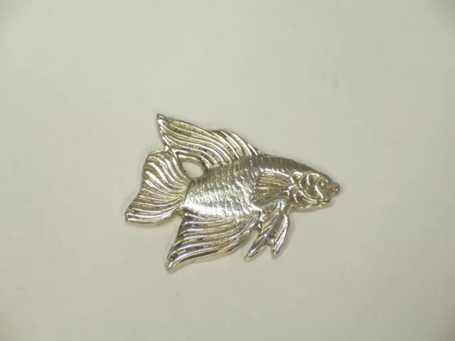Poisson : Broche De Veste ( Pins) en Argent 925 - Aquarium - Acquariologia