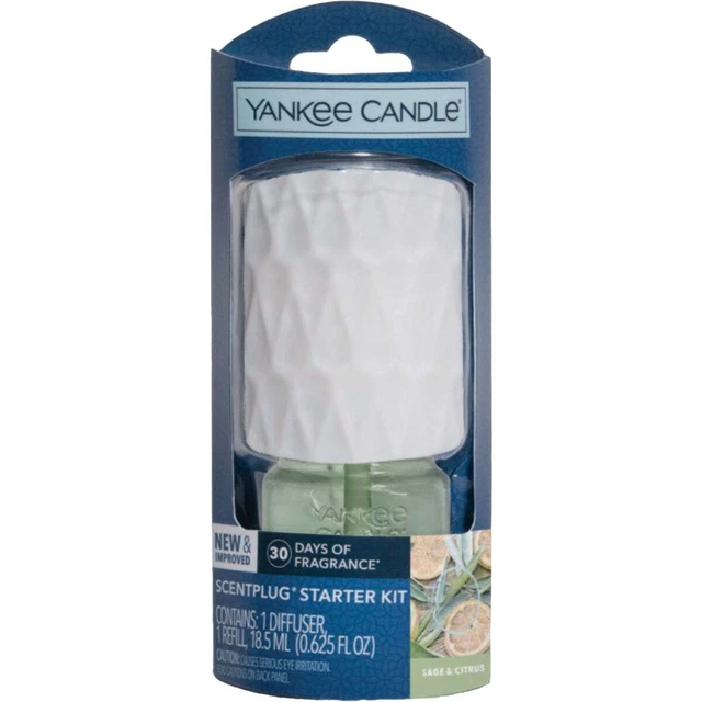 Yankee Candle ScentPlug Sage & Citrus Air Freshener Starter Kit 1654802 Yankee