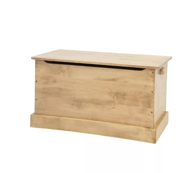 WOOD TOY BOX Amish Handmade Storage Chest in Natural Finish Small Medium & Large