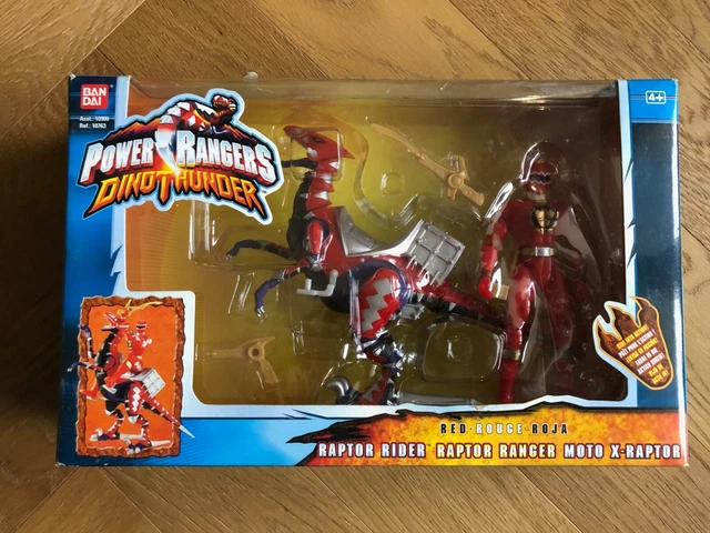 Dino Raptor Power Ranger POWER RANGERS DINO Thunder Red Raptor Rider Thunder Red RARE NEW £63.48 ...