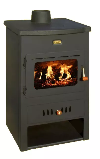 Wood Burning Stove Back Boiler Fireplace Heating Stoves 6+7 kw - Prity K1CPW8