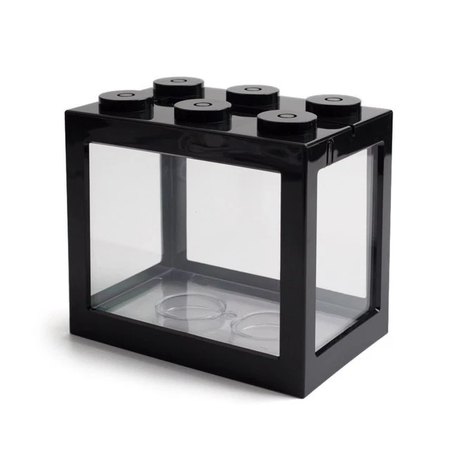Aquarium Stackable Desktop Miniature Fish Tank Turtle Jellyfish Betta Reptile 2