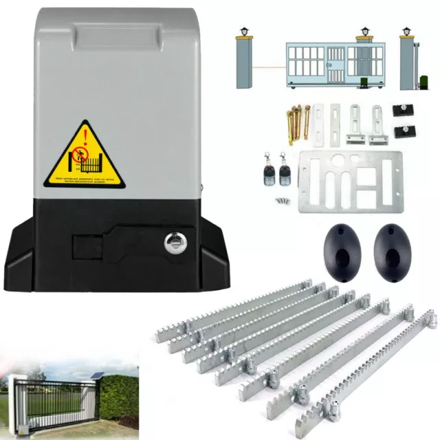 Automatic Sliding Gate Opener Kit Heavy Duty Electric Gate Operator Hardware