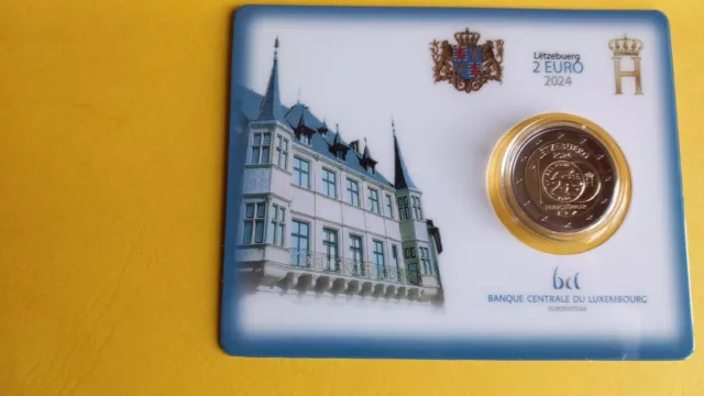 coincard Luxembourg 2024 (100e anniv de l'arrêté Grand Ducal) très rare