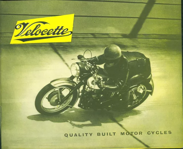 Velocette Motorcycle Brochure Venom Viper Valiant MSS MAC Unused Original 1958