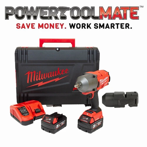 MILWAUKEE M18ONEFHIWF12502X FUEL One Key 1/2" Impact Wrench Kit with