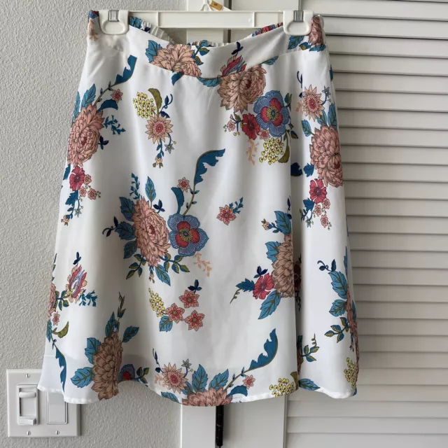 Philosophy A Line Full floral pattern skirt valentine