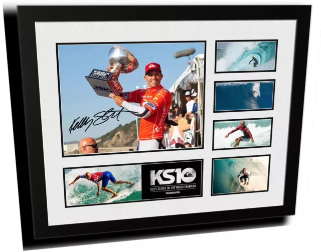 Kelly Slater Signed Limited Edition Framed Memorabilia