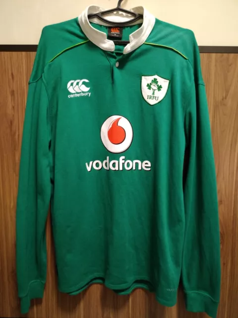 Size M Ireland Rugby Union Home Shirt Jersey Canterbury Vodafone