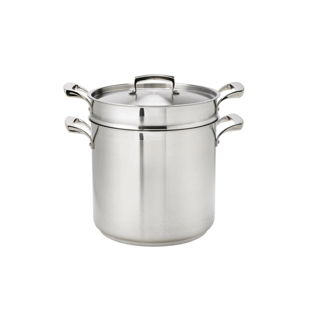 Browne Foodservice Thermalloy Stainless Steel 3-Piece Pasta Cooker Set