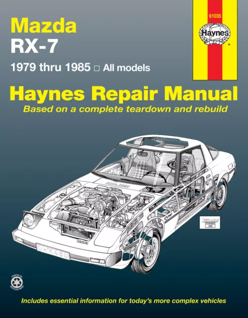 Mazda RX-7 for Mazda RX-7, GS, GSL & GSL-SE (79-85) Haynes Manual US (Paperback)