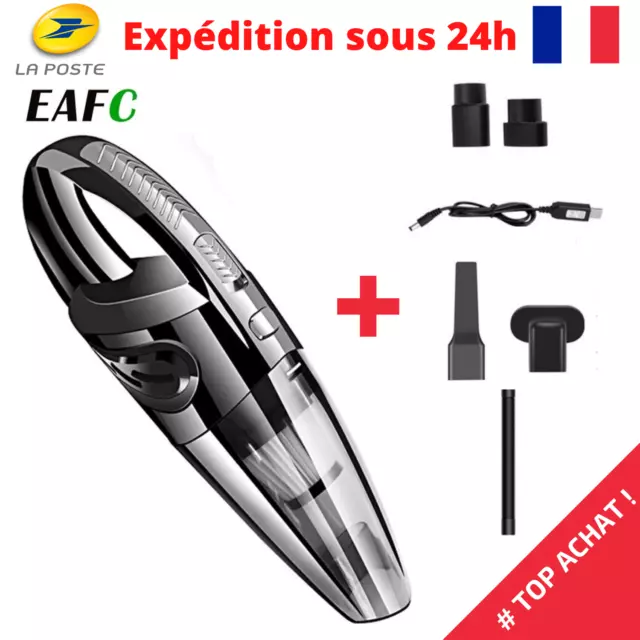 Aspirateur à Main Sans Fil Portable Ultra Puissant 120W Voiture Maison 3200Pa