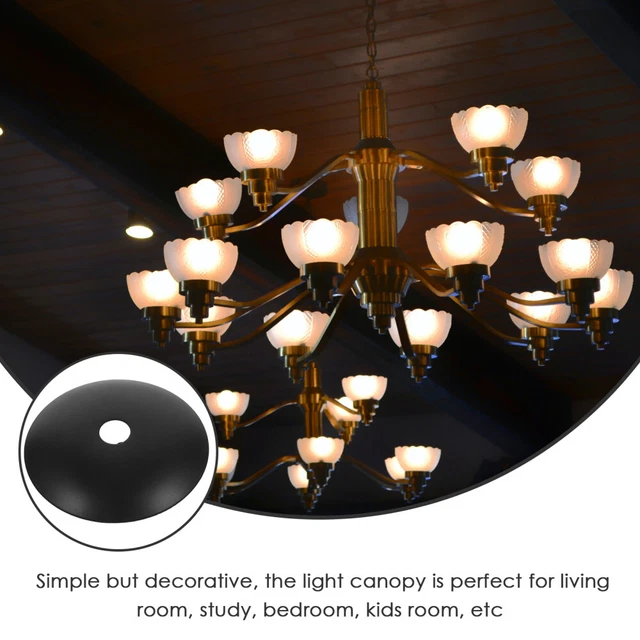 6 Pcs Chandelier Base Tray Accessory Tray Metal Chandeliers UFO 4