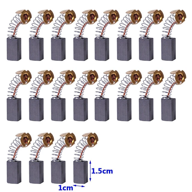 Spazzola di carbone di lunga durata smerigliatrice angolare 20 pezzi CB103 6 x 10 x 15 mm utensile elettrico