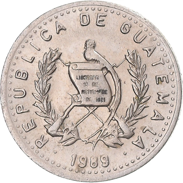 [#1357516] Coin, Guatemala, 5 Centavos, 1989