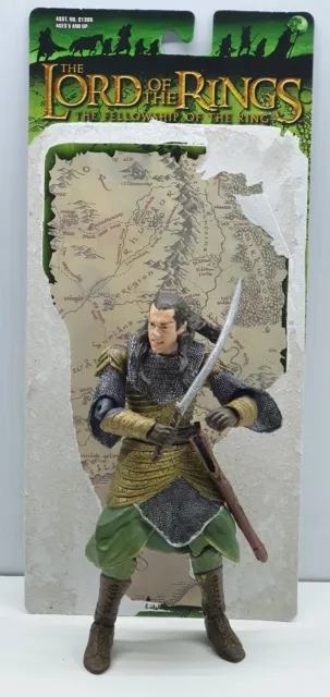 Elrond Sword Attack Lord of the Rings Fellowship Ring 6" figure 2003 ToyBiz LOTR