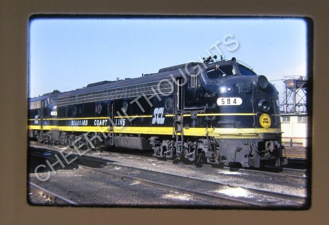 Original '71 Kodachrome Slide SCL Seaboard Coast Line 584 E8A Washington   38Y41