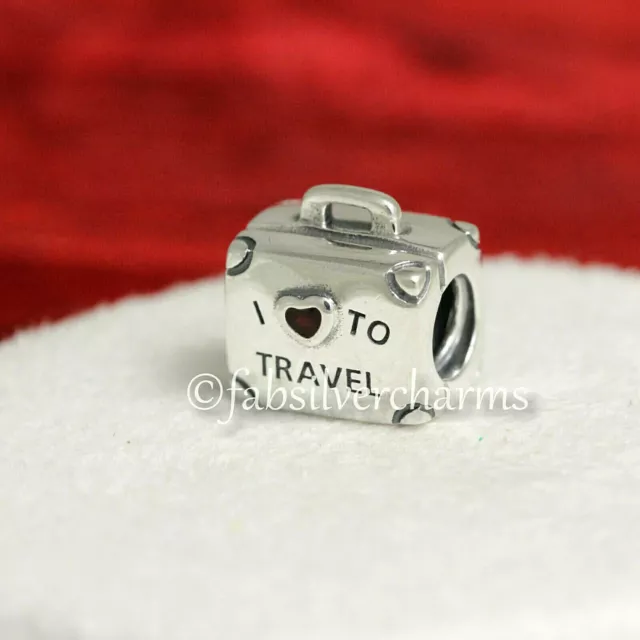 Authentic Pandora Charm I Love To Travel Ltd Ed Suitcase Luggage