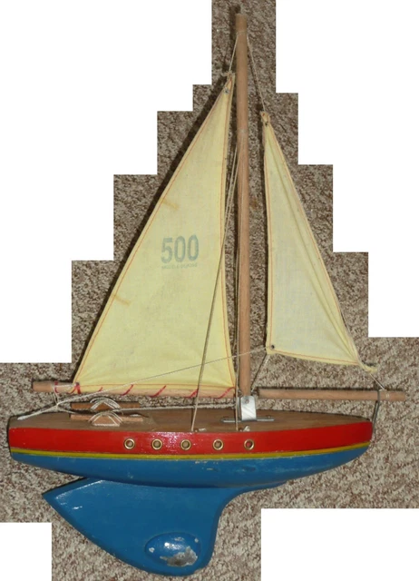 ANCIEN VOILIER DE Bassin A Restaurer 82Cm X 110Cm EUR 50,00 - PicClick FR