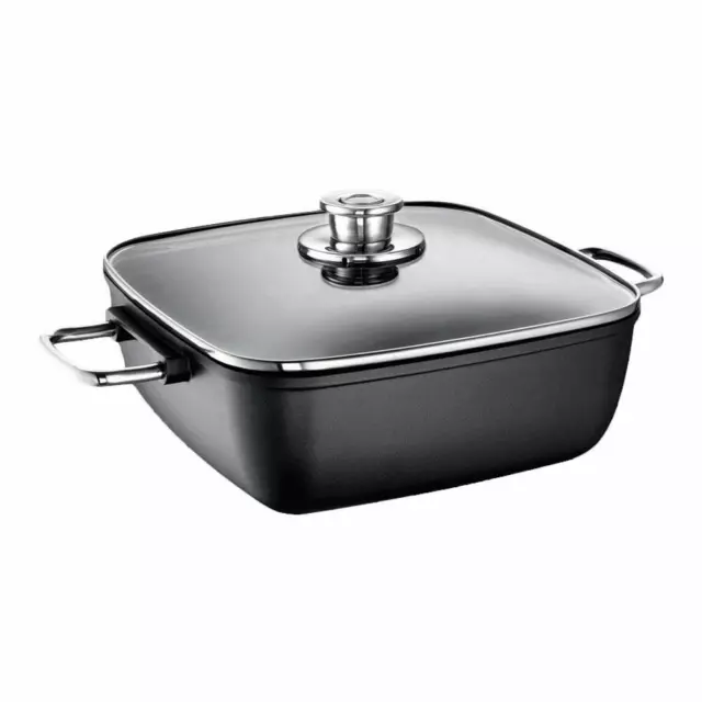 Schulte-Ufer Schmortopf Globus i Hoch Eckig Gartopf Kochtopf 28 cm 1635-28 i