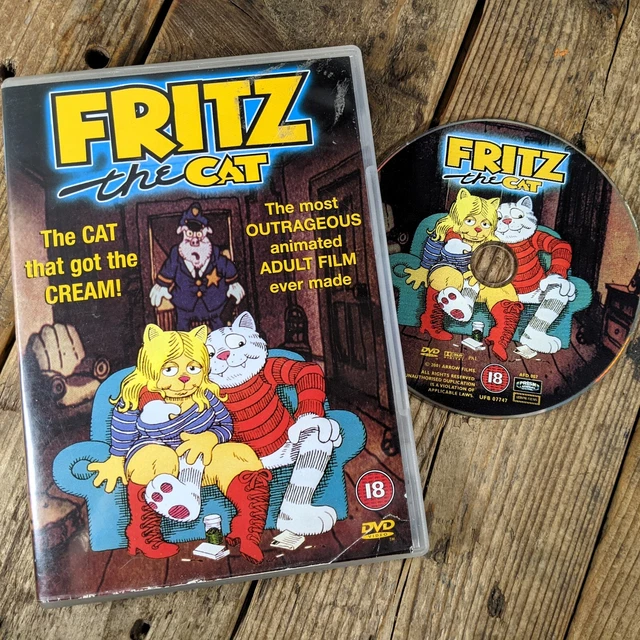 FRITZ THE CAT (DVD 1973) Vintage Animated Adult Comedy ~ Skip Hinnant  £14.95 - PicClick UK