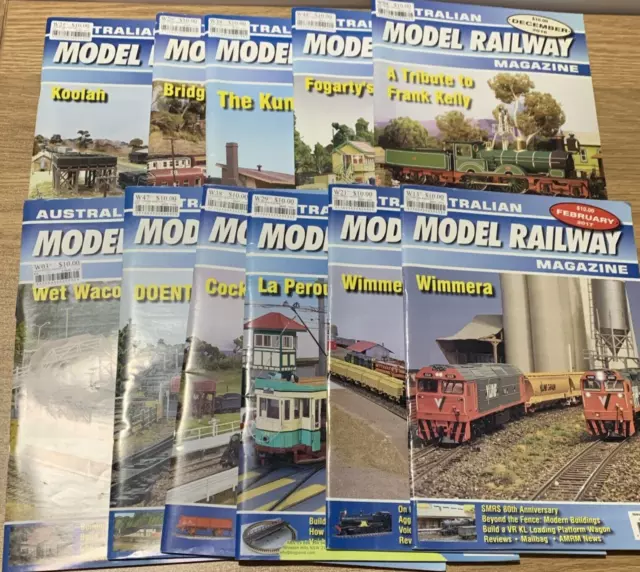 11 x Australian Model Railway Magazine Mixed Bundle  Editions 2016-2017 Train