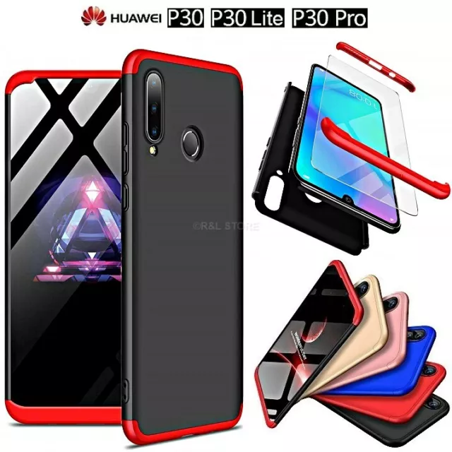 Coque pour Huawei P30 / Lite / Pro Avant Arrière 360° Armor Coque Verre Trempé