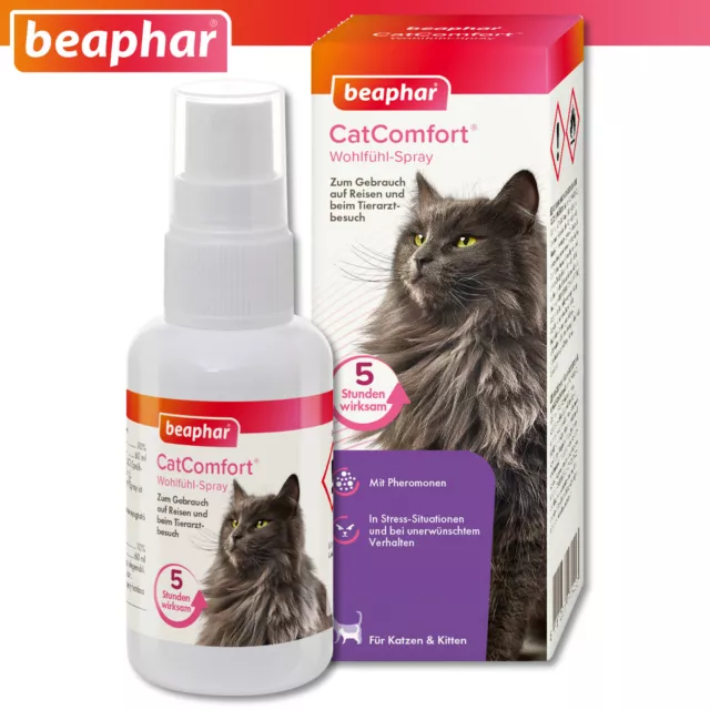 Beaphar 60 ML Catcomfort Wohlfühlspray Chats pour Voyage