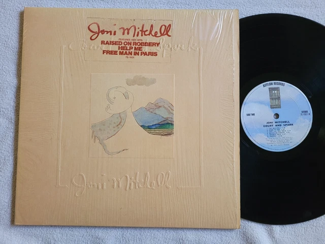 Joni Mitchell Court and Spark original vinyl LP: EX jacket: EX