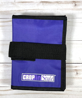 Organizador de soporte de viaje plegable púrpura negro de estilo recortado 6 bolsas