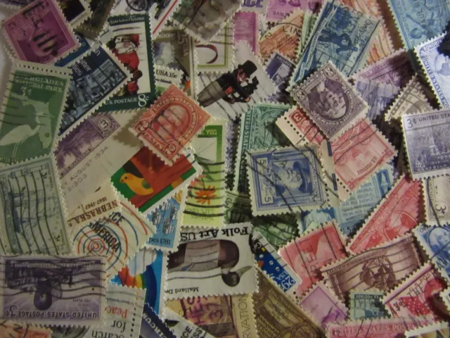 200 different USA used stamps off paper a super mix with FREE SHIPPING L27