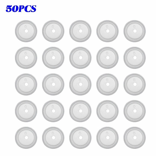 Lot De 50 Valves De Dégazage PE Avec Filtre - Pour Sacs De Café, Alimentaires, Conservation Longue Durée