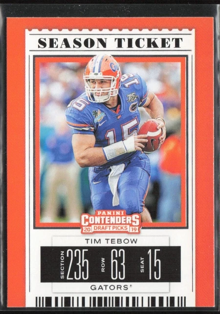 2019 Panini Contenders Draft Picks #94 Tim Tebow Florida Gators