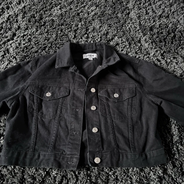 Tesco black denim jacket 2025