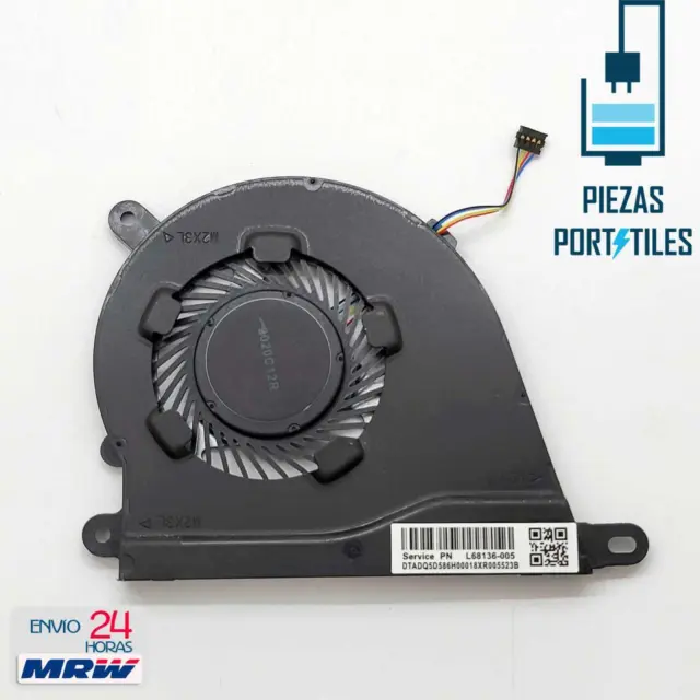 Fan Ventilador Compatible para HP P/N L68134-001 4 Pins