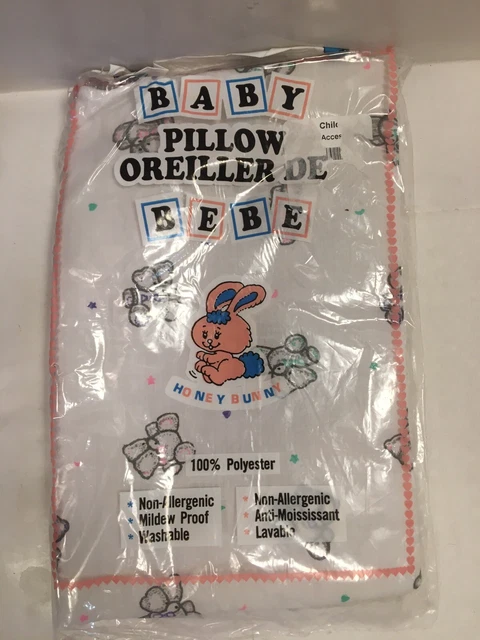 Vintage 1970’s new and sealed baby pillowcase with teddy bears. new old stock