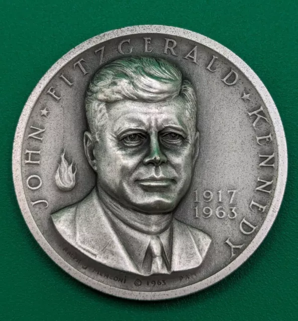 1964 JFK Memorial Medal W/OGP & Papers .999 Silver Coin