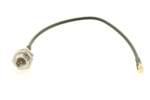 Alda PQ Anschlusskabel mit Einbaubuchse 20cm, RG174 für FME/M auf MMCX/M-RA