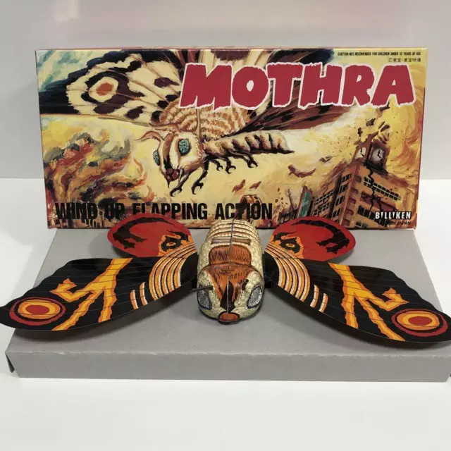 Vintage Billiken Shokai Mothra Tin Wind Up Toy G42332