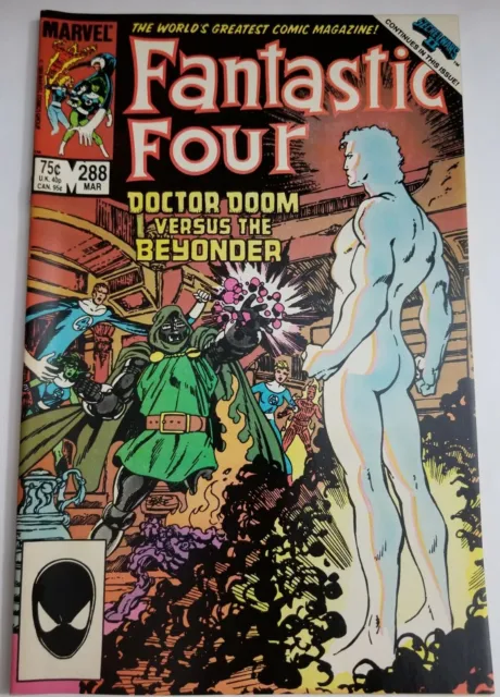 Fantastic Four #288 (Marvel Comics 1986) Doctor Doom vs Beyonder, Secret Wars II