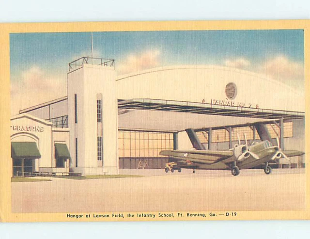 Linen MILITARY SCENE Fort Benning - Columbus Georgia GA AF8446